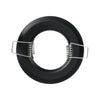 GloboStar® DELTA 77808 Χωνευτό Στρόγγυλο Σποτ Οροφής για Λάμπα MR16 με Βάση GU5.3 ή GU10 - IP20 - Μεταλλικό - Φ83 x Υ31mm - Μαύρο - 5 Χρόνια Εγγύηση