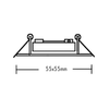 # ΣΠΟΤ ΤΕΤΡΑΓΩΝΟ 3154 MR11 ΝΙΚΕΛ