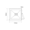 WHITE LED SMD FLOOD LUMINAIRE IP66 70W 4000K 6250Lm 230V RA80