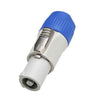 Αρσενικό Βύσμα POWERCON OUT Male 2 Pin High Quality Γκρί GloboStar 51191