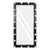 GloboStar® MAKEUP MIRROR-160x80-5 Μοντέρνος Καθρέπτης Μακιγιάζ με Πλαίσιο Φυσικού Ξύλου με Διακόπτη On/Off 20 x E27 AC220-240V - Μ80 x Π7 x Υ160cm - Μαύρος Έβενος