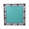 GloboStar® MAKEUP MIRROR-80x80-3 Μοντέρνος Καθρέπτης Μακιγιάζ με Πλαίσιο Φυσικού Ξύλου με Διακόπτη On/Off 12 x E27 AC220-240V - Μ80 x Π7 x Υ80cm - Γκρι Τσιμέντου
