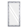 GloboStar® MAKEUP MIRROR-160x80-3 Μοντέρνος Καθρέπτης Μακιγιάζ με Πλαίσιο Φυσικού Ξύλου με Διακόπτη On/Off 20 x E27 AC220-240V - Μ80 x Π7 x Υ160cm - Γκρι Τσιμέντου