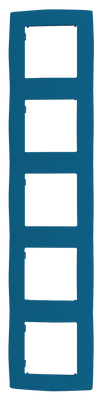 PRIME ΠΛΑΙΣΙΟ 5 ΘΕΣΕΩΝ IP20 ΓΑΛΑΖΙΟ