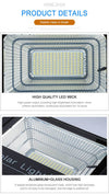 100w ηλιακός προβολέας led 20Α Μπαταρια 182 Led 5730-Αδιάβροχος ip67 αλουμίνιο-Ψυχρο Λευκο