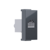 ^ MODYS ΠΡΙΖΑ ΔΙΚΤΥΟΥ ΑΝΘΡΑΚΙ 1 ΣΤ. RJ45 CAT.6 ΜΕ ΘΩΡΑΚΙΣΗ IP20
