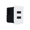 ^ MODYS ΠΡΙΖΑ ΤΡΟΦΟΔΟΣΙΑΣ USB 1 ΣΤ. 2xUSB ΛΕΥΚΗ 5VDC 2X1.2A IP20