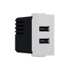 ^ MODYS ΠΡΙΖΑ ΤΡΟΦΟΔΟΣΙΑΣ USB 1 ΣΤ. 2xUSB ΙΒΟΥΑΡ 5VDC 2X1.2A IP20