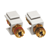 ^ MODYS ΑΝΤΑΠΤΟΡΑΣ 2xΗΧΕΙΩΝ LS 4MM ΛΕΥΚΟΣ