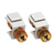 ^ MODYS ΑΝΤΑΠΤΟΡΑΣ 2xΗΧΕΙΩΝ LS 4MM ΛΕΥΚΟΣ