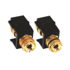 ^ MODYS ΑΝΤΑΠΤΟΡΑΣ 2xΗΧΕΙΩΝ LS 4MM ΜΑΥΡΟΣ