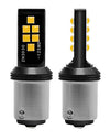 1156-P21W- Canbus Λαμπες led Αυτοκινητου 12smd 3030-1000lm-12-24vDc Πορτοκαλι 1τεμ.