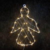 1D Copper Wire Metal Motifs ΑΓΓΕΛΟΣ 40 ΜINI LED ΛΑΜΠΑΚ ΜΕ ΚΑΛΩΔΧΑΛΚΟΥ &amp; ΑΝΤΑΠΤΡΟΡΑ (3V DC) ΘΕΡΜΟ