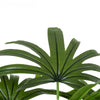 GloboStar® Artificial Garden BROADLEAF LADY PALM TREE 20386 Τεχνητό Διακοσμητικό Φυτό Πλατύφυλλος Φοίνικας Μπαμπού Υ120cm