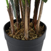 GloboStar® Artificial Garden BROADLEAF LADY PALM TREE 20386 Τεχνητό Διακοσμητικό Φυτό Πλατύφυλλος Φοίνικας Μπαμπού Υ120cm