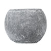 GloboStar® Artificial Garden ALONISSOS 20458 Τσιμεντένιο Κασπώ Γλάστρα - Flower Pot Γκρι Φ18.5cm x Υ14.5cm