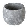 GloboStar® Artificial Garden ALONISSOS 20459 Τσιμεντένιο Κασπώ Γλάστρα - Flower Pot Γκρι Φ23.5cm x Υ18cm