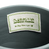 GloboStar® Artificial Garden NAPOLI 20495 Διακοσμητικό Κεραμικό Κασπώ Γλάστρα - Flower Pot Γκρι Μπλε με Χρυσό Φ20 x Υ20cm