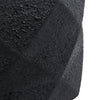 GloboStar® Artificial Garden GENOVA 20726 Επιδαπέδιο Πολυεστερικό Τσιμεντένιο Κασπώ Γλάστρα - Flower Pot Μαύρο Φ40 x Υ30cm