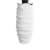 GloboStar® Artificial Garden PORTOFINO 20729 Επιδαπέδιο Πολυεστερικό Τσιμεντένιο Κασπώ Γλάστρα - Flower Pot Λευκό Φ50 x Υ110cm
