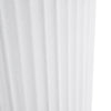 GloboStar® Artificial Garden MARSALA 20735 Επιδαπέδιο Πολυεστερικό Τσιμεντένιο Κασπώ Γλάστρα - Flower Pot Λευκό Φ41 x Υ120cm