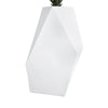 GloboStar® Artificial Garden ALBEROBELLO 20738 Επιδαπέδιο Πολυεστερικό Τσιμεντένιο Κασπώ Γλάστρα - Flower Pot Λευκό Μ58 x Π30 x Υ90cm
