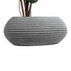GloboStar® Artificial Garden FLORENCE 20750 Επιδαπέδιο Πολυεστερικό Τσιμεντένιο Κασπώ Γλάστρα - Flower Pot Γκρι Μ108 x Π72 x Υ40cm