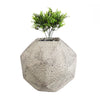 GloboStar® Artificial Garden BOROUGH 20782 Επιδαπέδιο Πολυεστερικό Τσιμεντένιο Κασπώ Γλάστρα - Flower Pot Λευκό με Μπεζ Μ30 x Π30 x Υ30cm