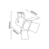 ^TRACK LIGHT No238 BLACK 2WIRE PAR30 E27