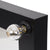 GloboStar® MAKEUP MIRROR-80x80-5 Μοντέρνος Καθρέπτης Μακιγιάζ με Πλαίσιο Φυσικού Ξύλου με Διακόπτη On/Off 12 x E27 AC220-240V - Μ80 x Π7 x Υ80cm - Μαύρος Έβενος