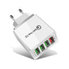 3.1A Επιτοίχιος Γρήγορος Φορτιστής QC3.0 4 Θυρες Usb-5v-9v-12v-1τεμ