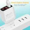 3.1A Επιτοίχιος Γρήγορος Φορτιστής QC3.0 με 2 Θυρες Usb και ψηφιακή οθόνη LED-5v-9v-12v-1τεμ