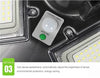 300w Ηλιακό Φωτιστικό Led-600smd 5730 κήπου-Ψυχρο Λευκο-1τεμ. - ecoinn.gr