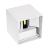 GloboStar® AXIS-S 60566 Φωτιστικό Τοίχου - Απλίκα Αρχιτεκτονικού Φωτισμού Εσωτερικού/Εξωτερικού Χώρου Up & Down LED 10W 1250lm 10 έως 60° AC 220-240V Αδιάβροχο IP65 Μ10 x Π10 x Υ10cm - Ψυχρό Λευκό 6000K - Λευκό - Bridgelux Chip - 3 Χρόνια Εγγύηση