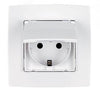 Πρίζα Σούκο με Καπάκι - Αδιάβροχη Λευκή-german-socket-waterproof-city