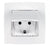 Πρίζα Σούκο με Καπάκι - Αδιάβροχη Λευκή-german-socket-waterproof-city