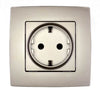 Σούκο Πρίζα - Σαμπανί Μεταλλικό-german-socket-city-chme