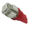 Λαμπτήρας LED T10 με 5 SMD 5050 Κόκκινο  90351