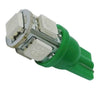 Λαμπτήρας LED T10 με 5 SMD 5050 Πράσινο  90352