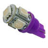 Λαμπτήρας LED T10 με 5 SMD 5050 Φούξια  14041