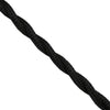 Πλεκτό Υφασμάτινο Καλώδιο 2 x 0.75mm² Μαύρο  80016