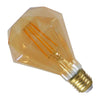 Λάμπα LED E27 Diamond 6W 230V 560lm 320° Edison Filament Retro Θερμό Λευκό Μελί 2200k Dimmable  44034