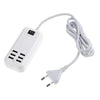 Φορτιστής USB 6 Θέσεων με ON / OFF Διακόπτη 4A 20 Watt 5V DC Λευκός  69998