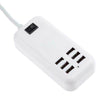 Φορτιστής USB 6 Θέσεων με ON / OFF Διακόπτη 4A 20 Watt 5V DC Λευκός  69998
