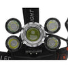 Πανίσχυρος Φακός Κεφαλής LED CREE XML2-T6 CHIP Ασημί Επαναφορτιζόμενος 5000 Lumen 5200mAh  05998