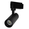 Μονοφασικό Bridgelux COB LED Μάυρο Φωτιστικό Σποτ Ράγας 10W 230V 1300lm 30° Ψυχρό Λευκό 6000k  93095