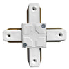 Μονοφασικός Connector 2 Καλωδίων Συνδεσμολογίας Cross (+) για Λευκή Ράγα Οροφής  93028