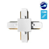 Μονοφασικός Connector 2 Καλωδίων Συνδεσμολογίας Cross (+) για Λευκή Ράγα Οροφής  93028