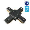 Μονοφασικός Connector 2 Καλωδίων Συνδεσμολογίας Cross (+) για Μαύρη Ράγα Οροφής  93029