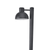 ΜΑΥΡΟ ΦΩΤΙΣΤΙΚΟ BERO 1XE27 MAX.10W LED IP44 ΜΕ ΚΟΛΩΝΑ &amp; ΟΠΑΛ PC ΚΑΛΥΜΜΑ